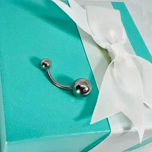 Hand Crafted | Jewelry | New Stainless Steel Bar Silver Tone Belly Ring ...